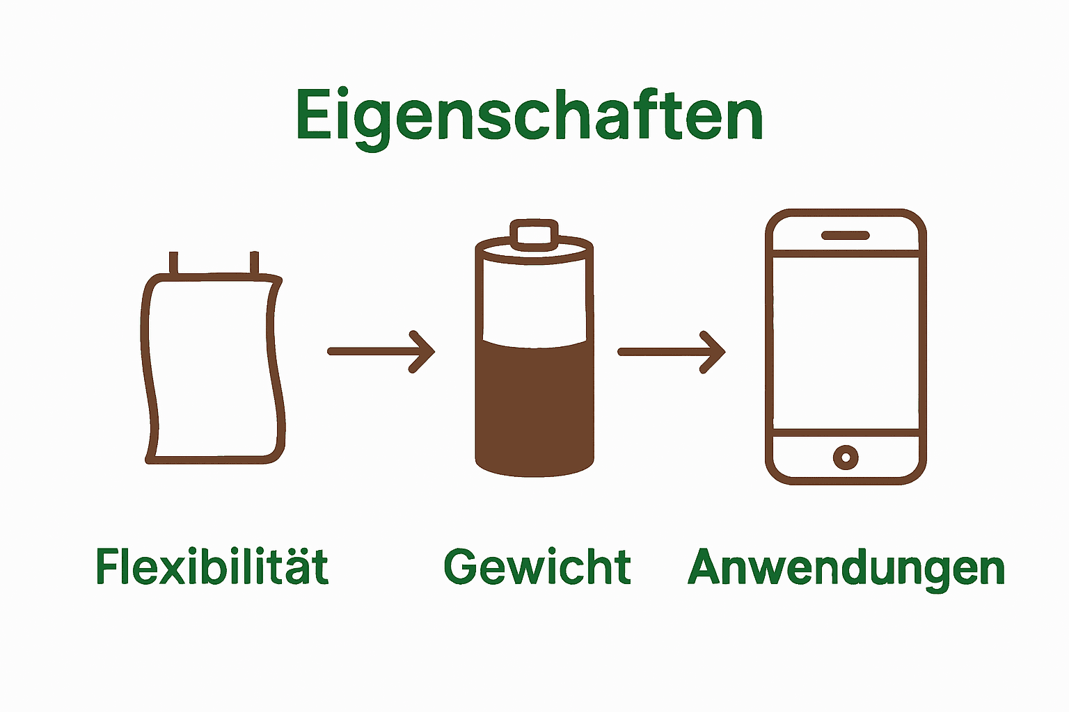 Vergleich LiPo- und Lithium-Ionen-Batterie Eigenschaften