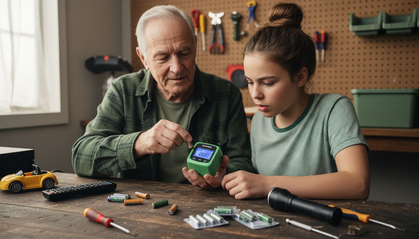 Batterietest im Haushalt