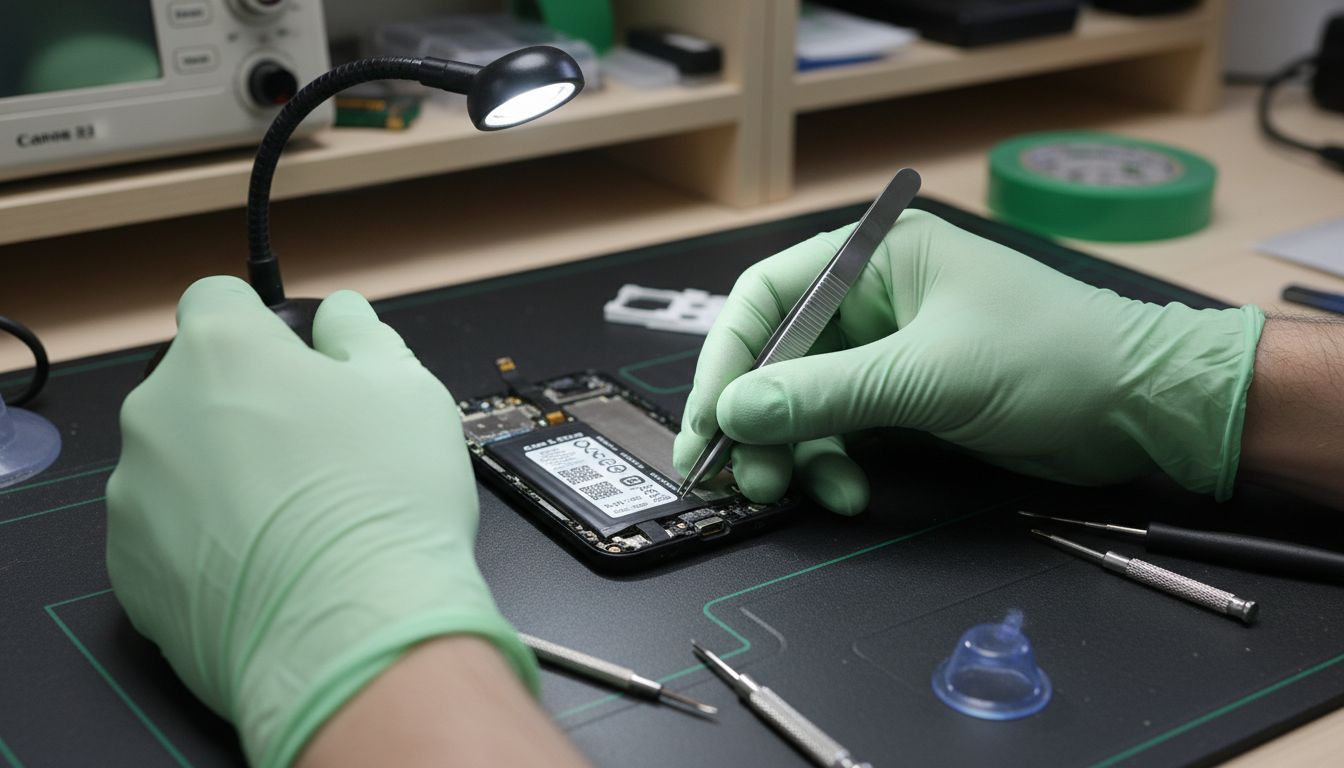 akku inspektion smartphone