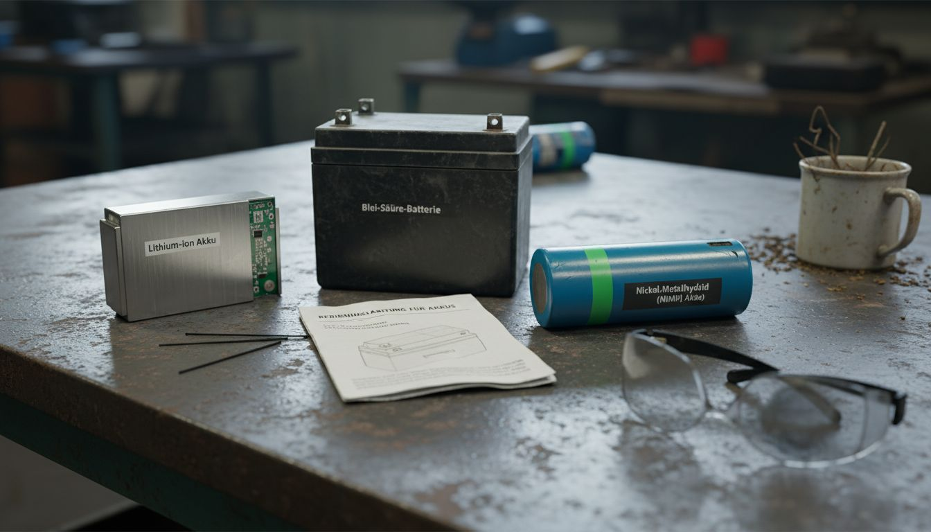 Verschiedene Batterietypen im direkten Vergleich