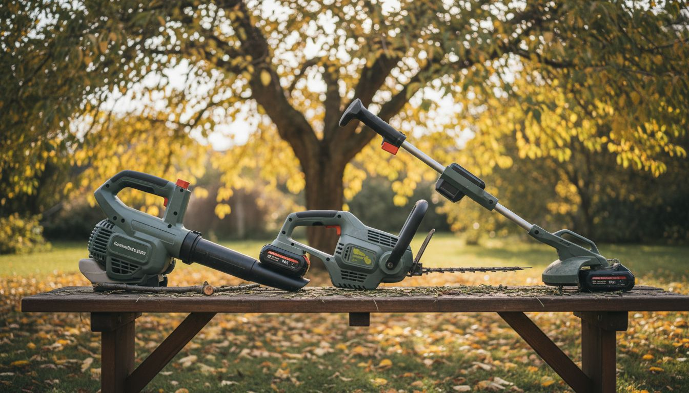 Drei Gartenwerkzeuge – jeweils mit eigenem Akkusystem