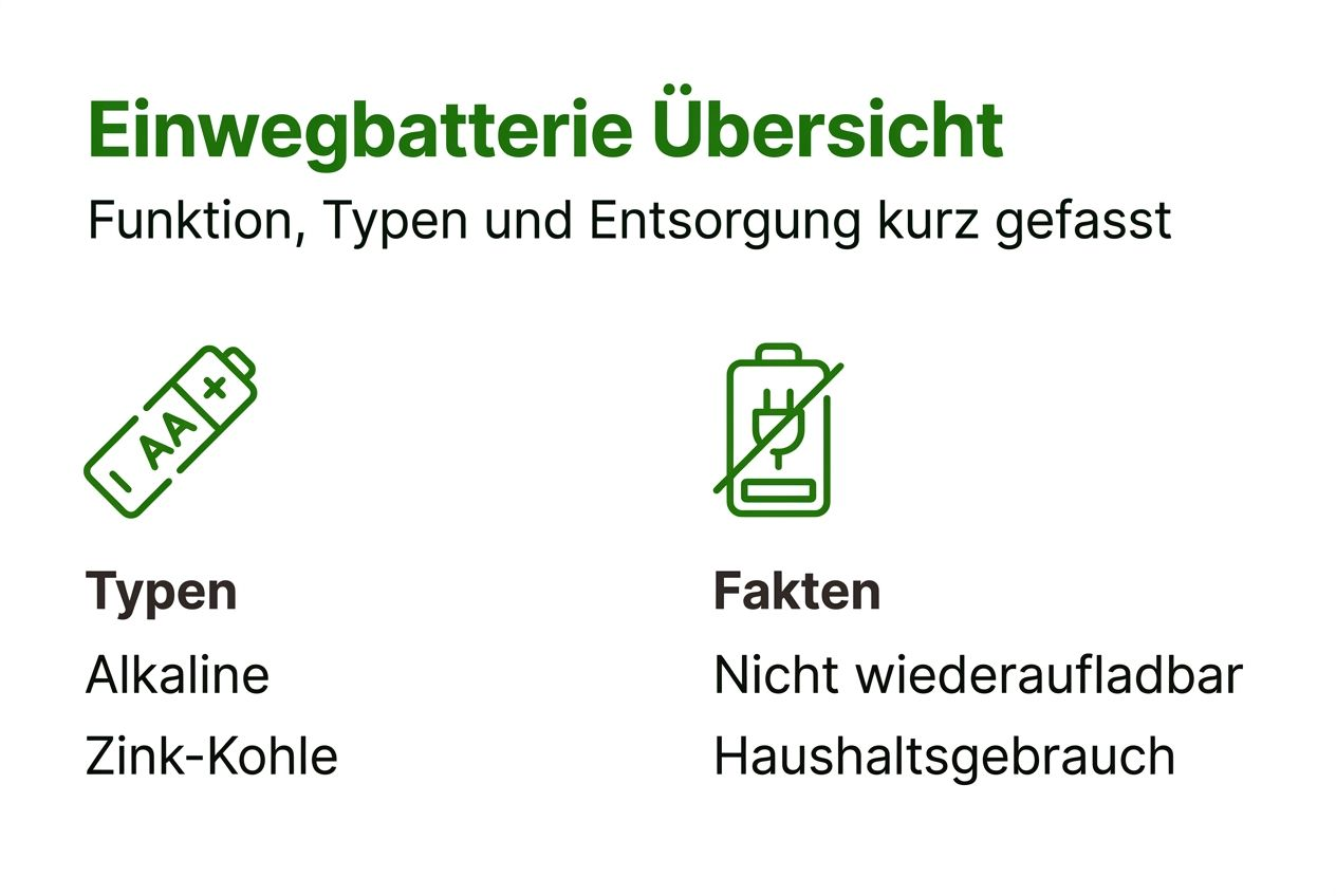 Übersicht: Verschiedene Batterietypen und wie sie richtig entsorgt werden