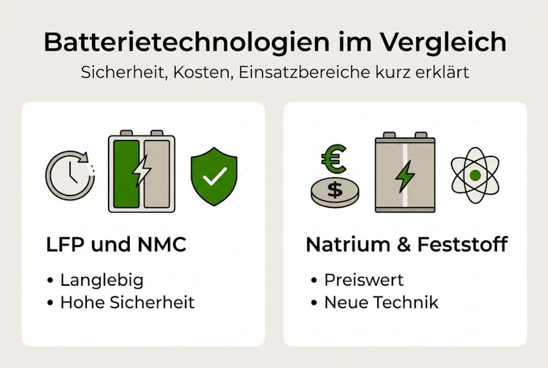 Infografik: Welche Batterietypen bieten welche Vorteile? Ein Überblick im Vergleich