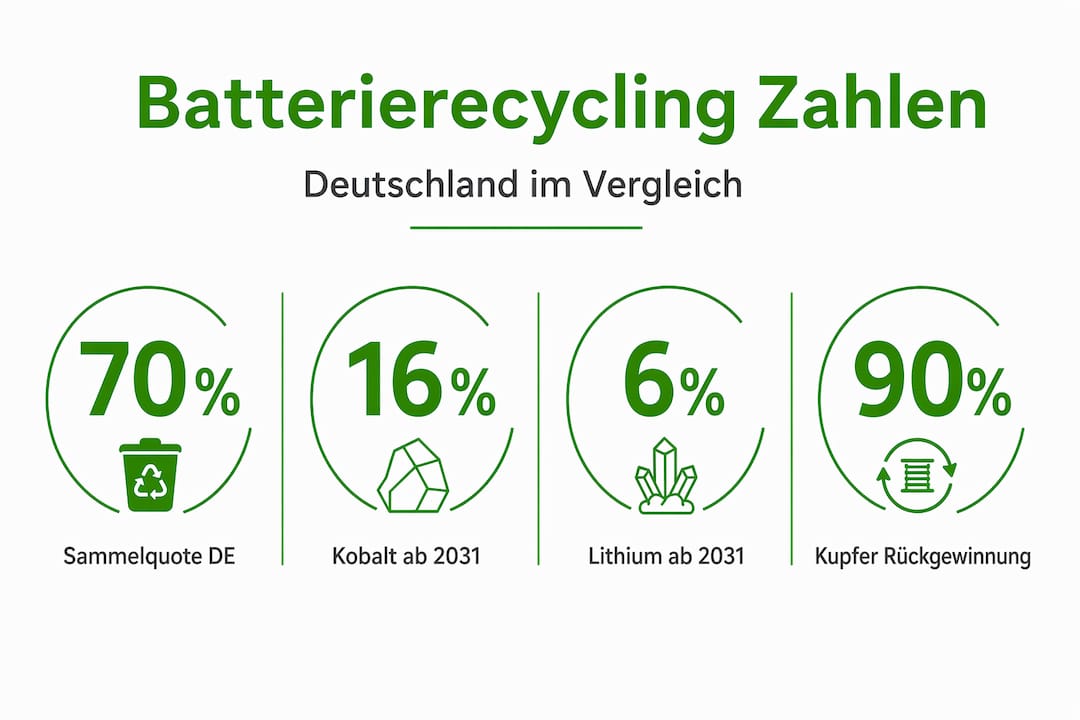 Infografik: Aktuelle Zahlen und Fakten zum Batterierecycling in Deutschland