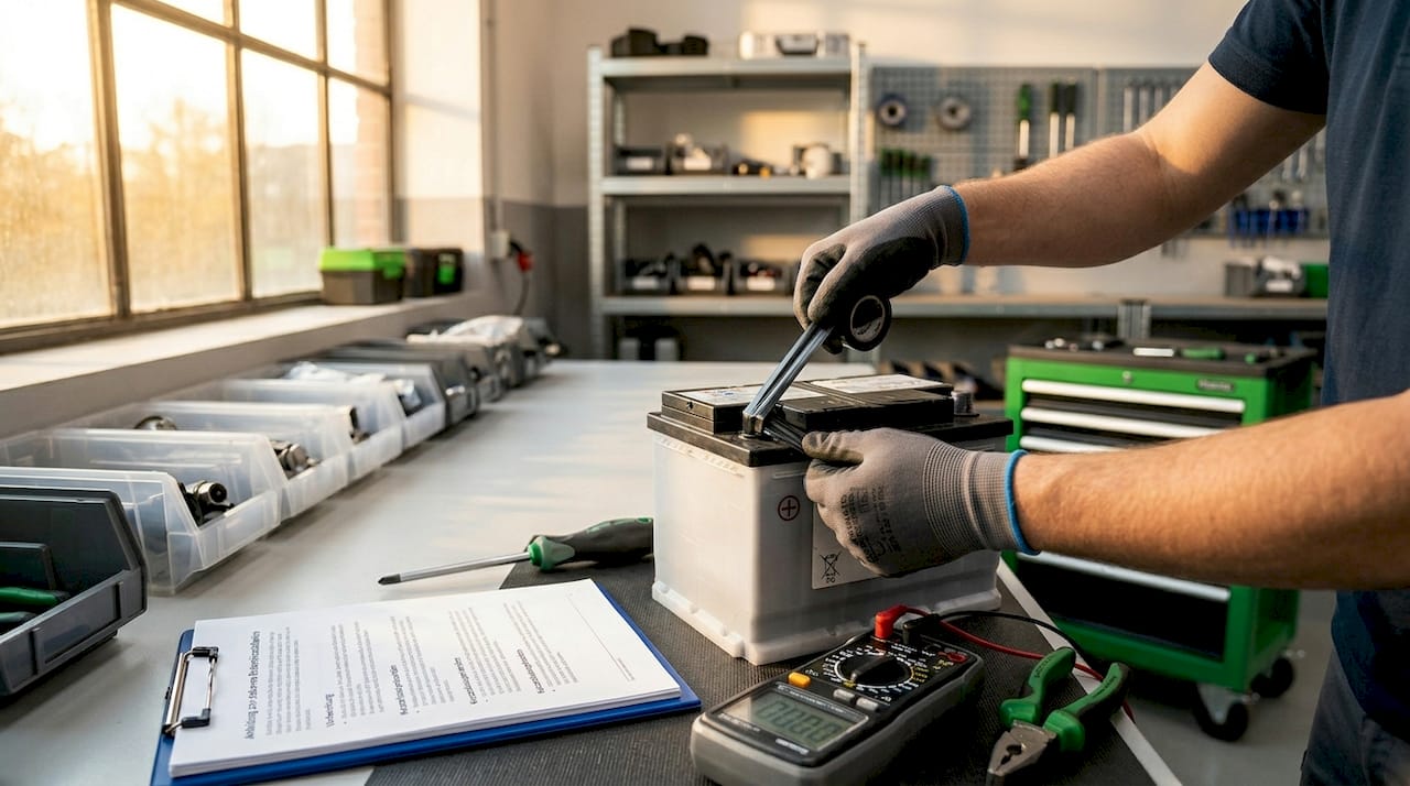 Schutz der Batterieanschlüsse vor Kurzschlüssen