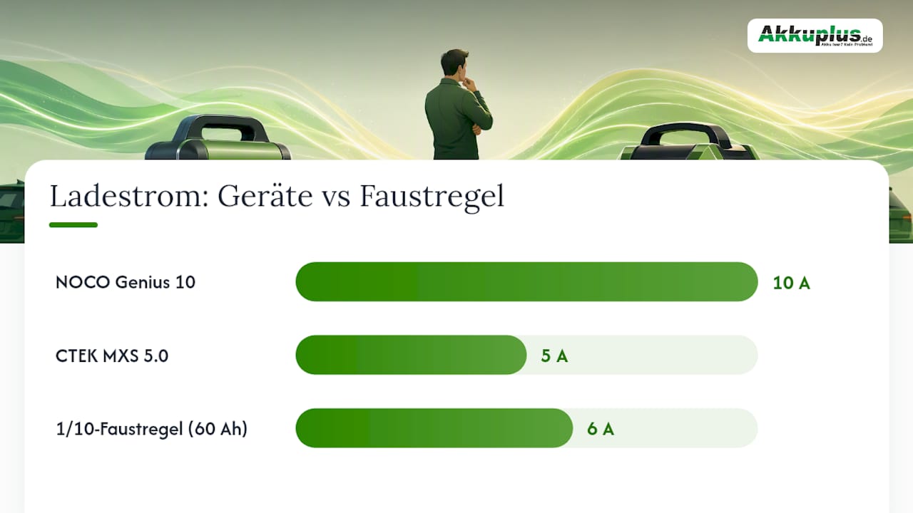 Übersicht der wichtigsten Merkmale verschiedener Ladegeräte im Vergleich