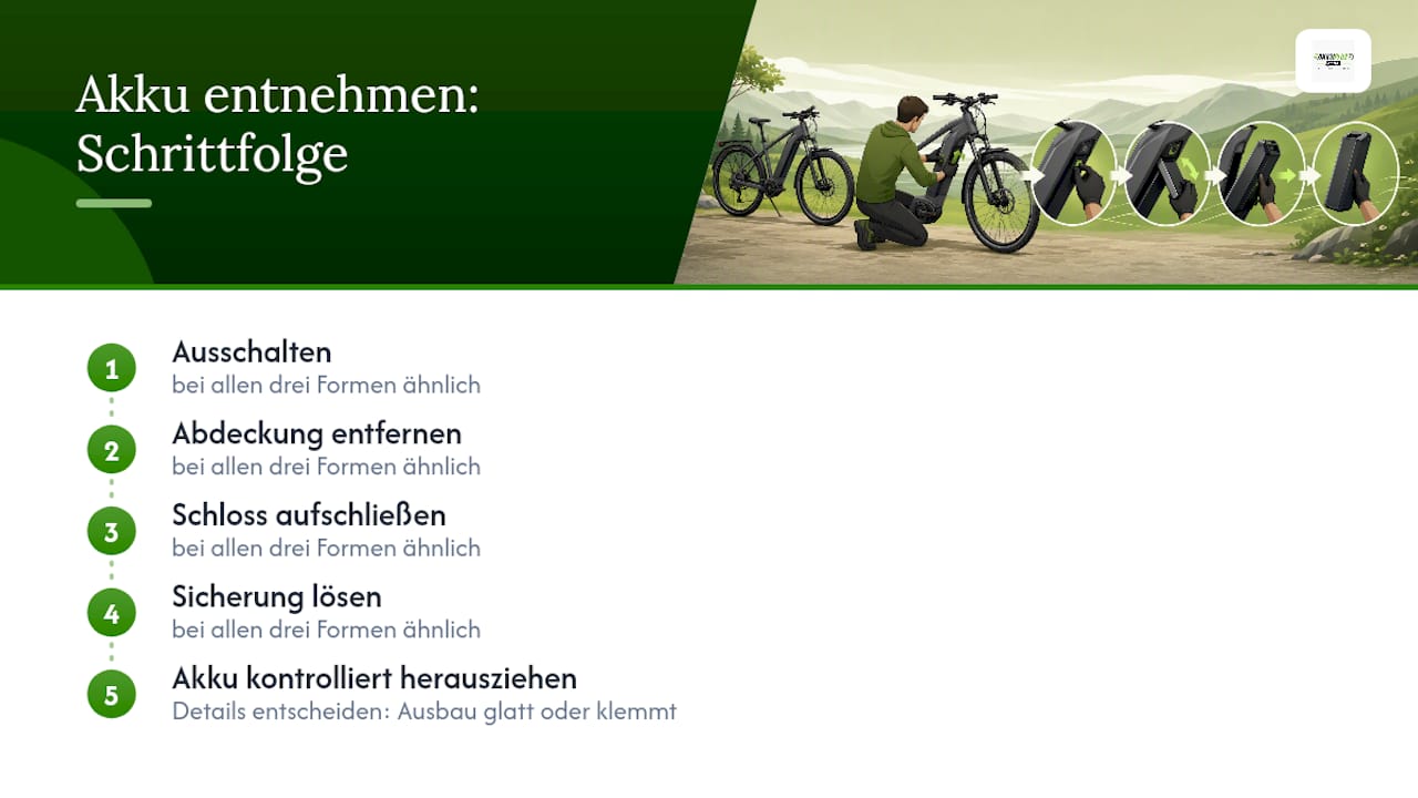 Vergleichsgrafik: Schritt-für-Schritt-Anleitung zum Ausbau des Akkus