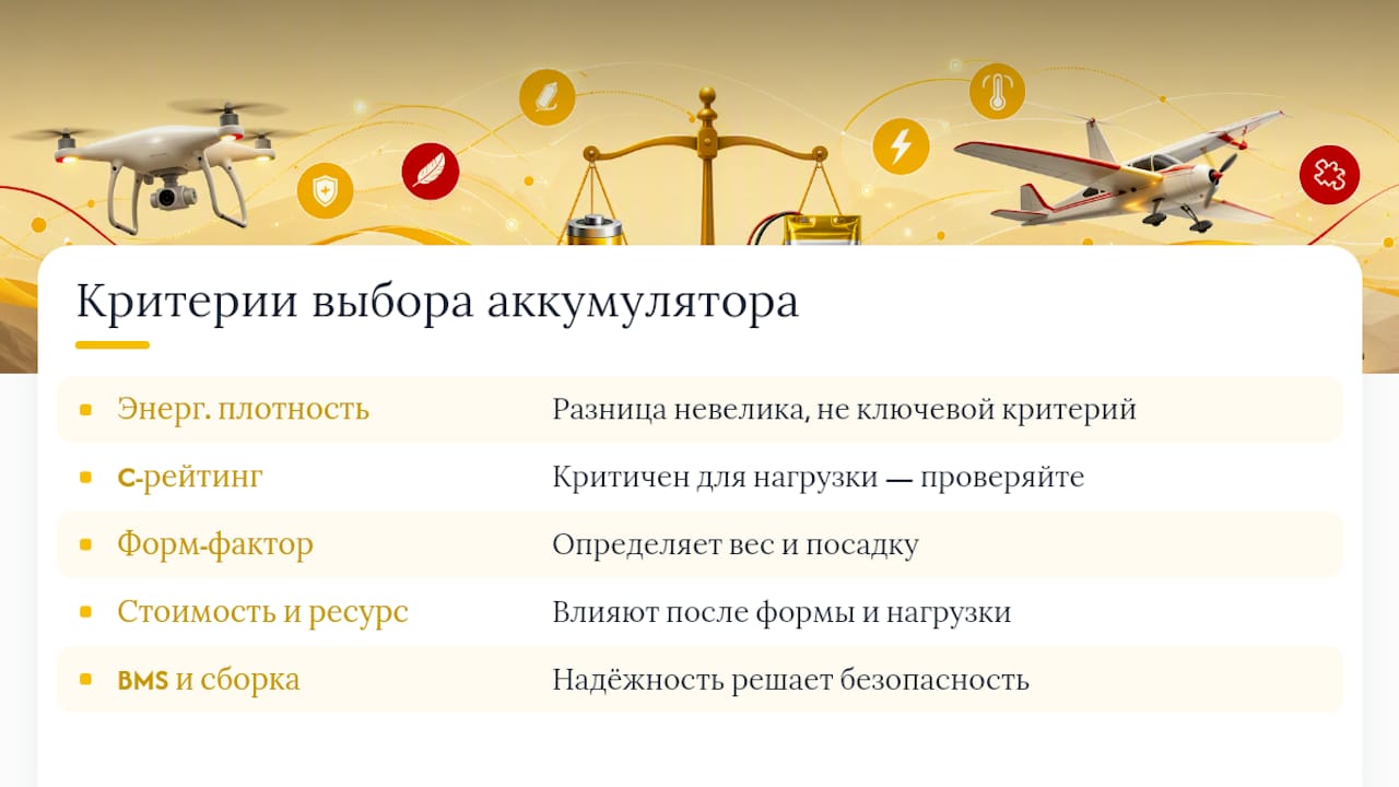 Сравнение параметров Li-ion и Li-Po