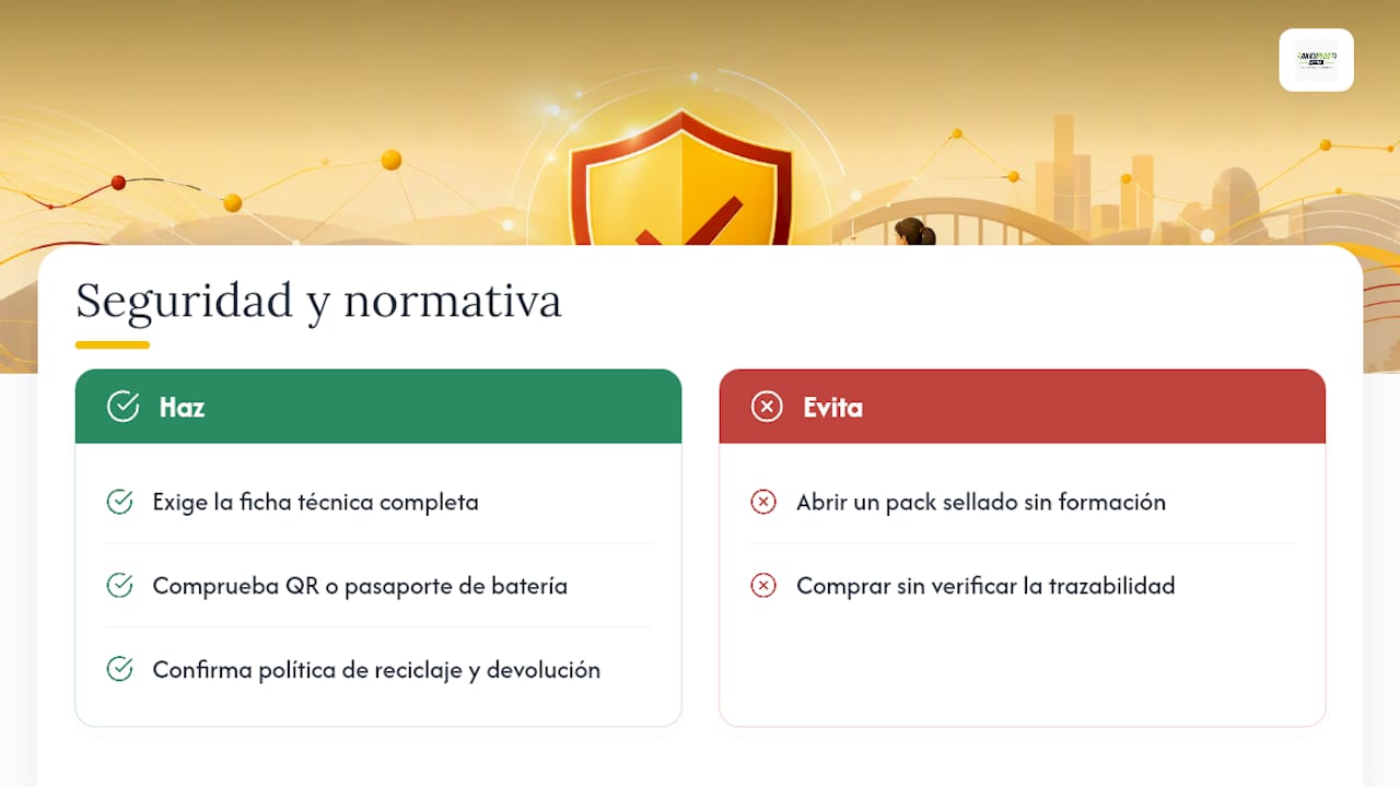 Seguridad y normativa europea que afecta a tu compra — overview diagram