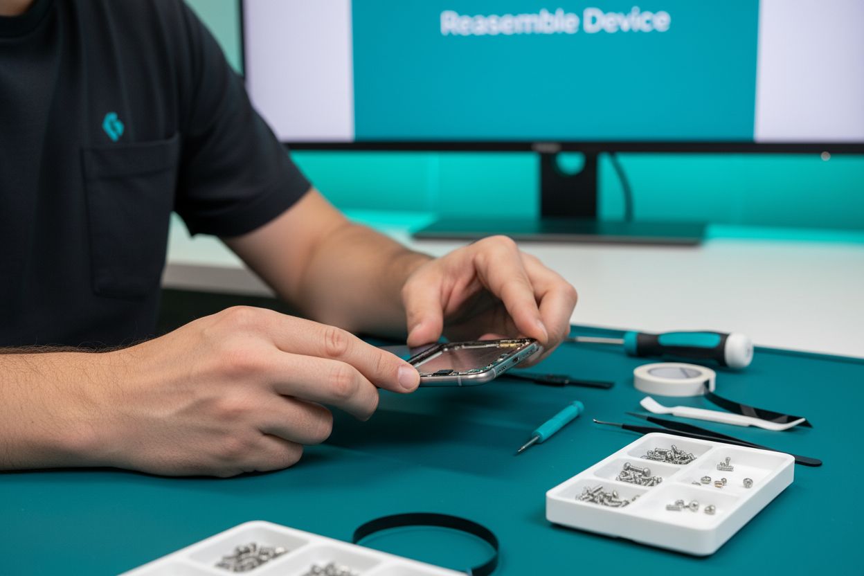 reassemble cracked screen repair