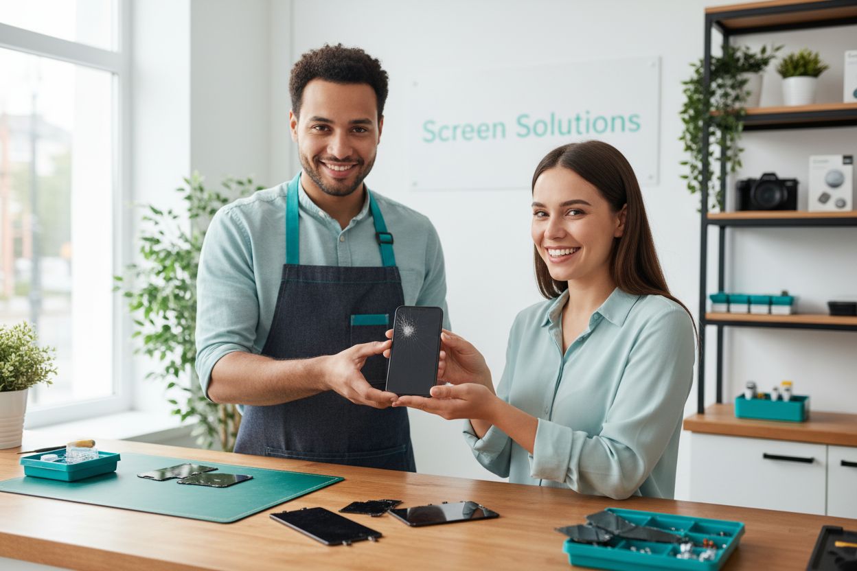 phone repair shop customer