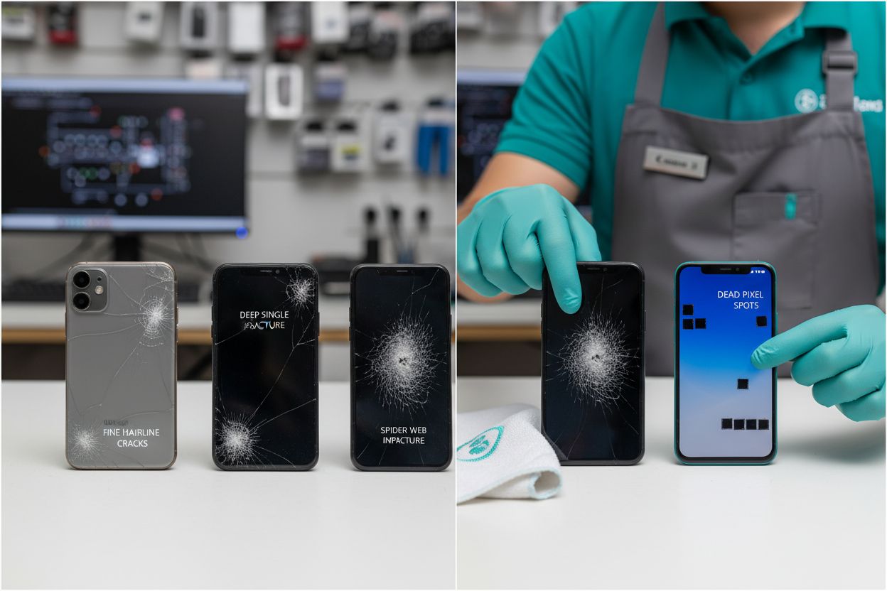 phone screen damage