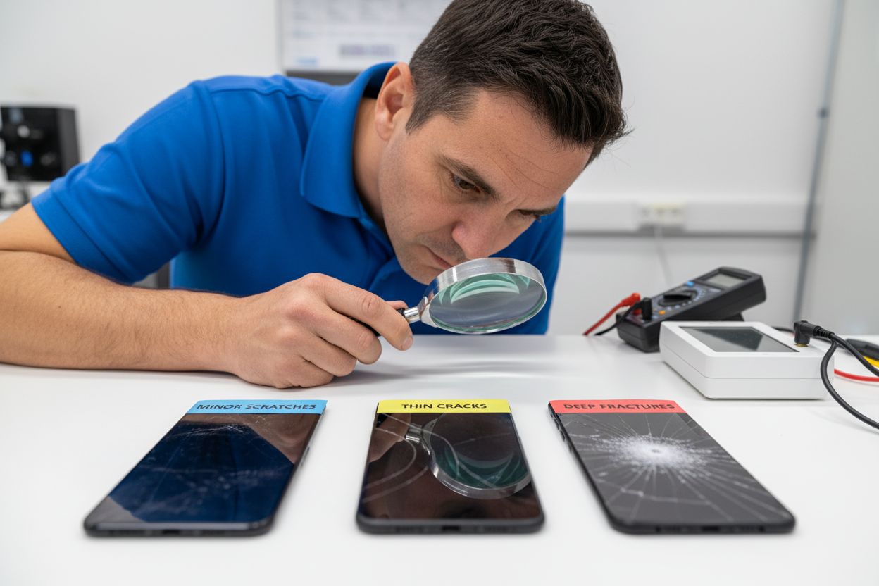 screen damage diagnosis