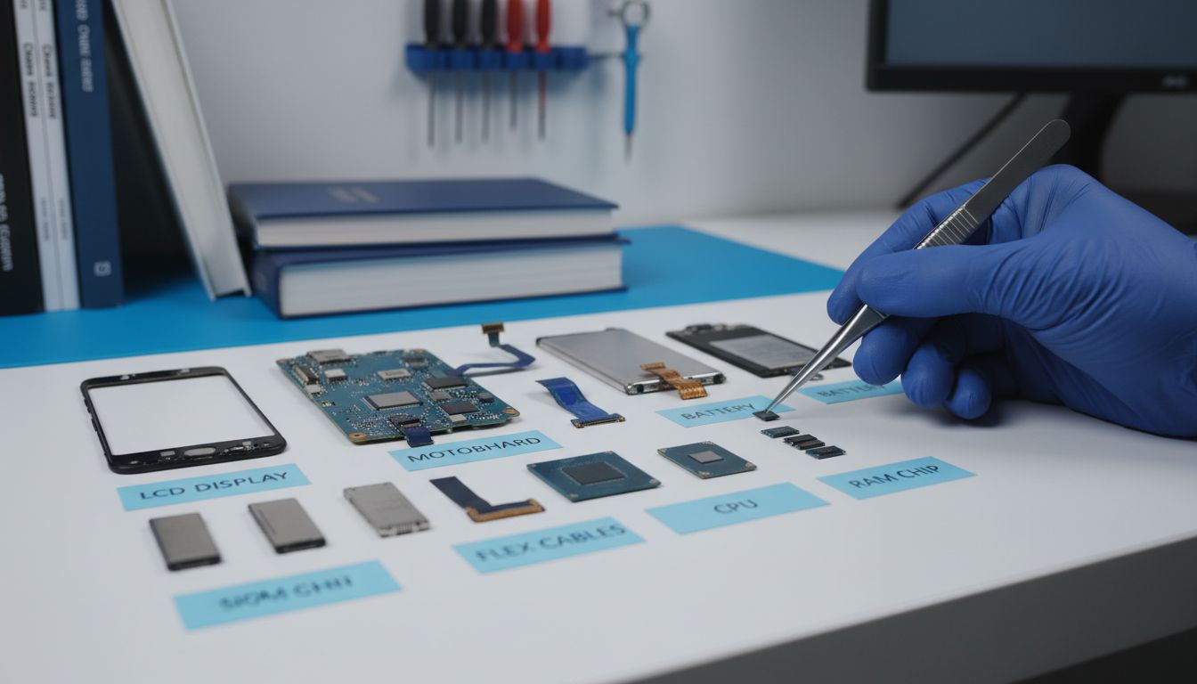 phone components table