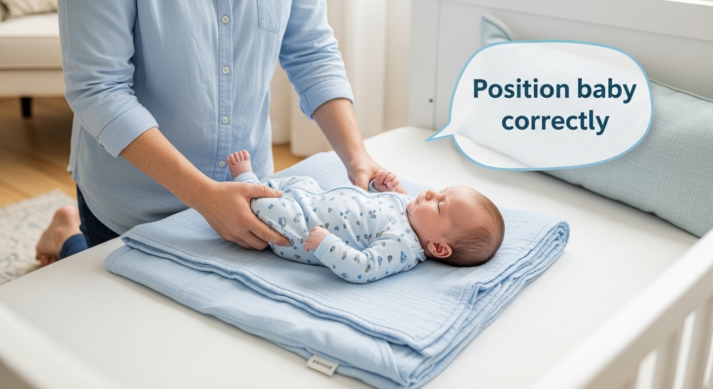 position baby swaddle summer