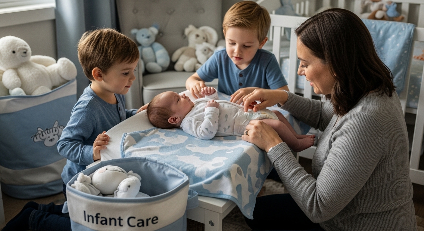 infant care receiving blanket