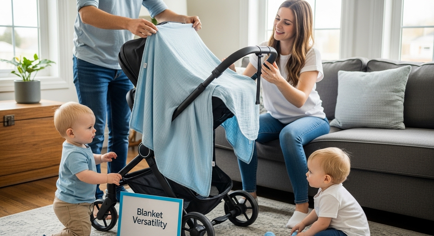 muslin blanket uses family