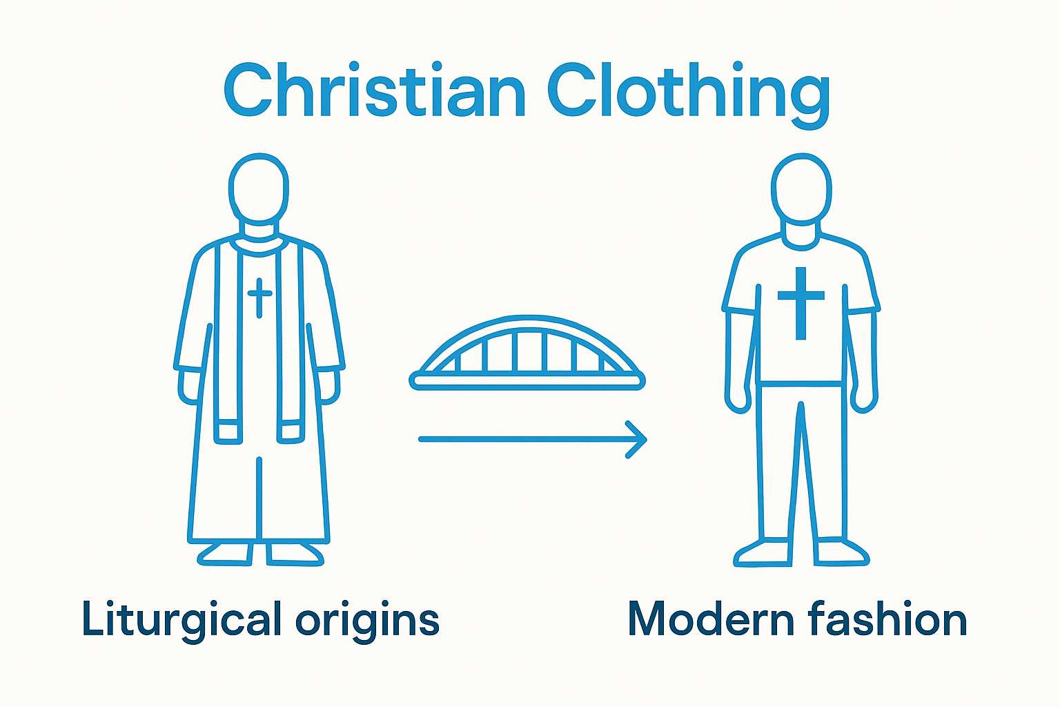 Compare traditional and modern Christian clothing styles