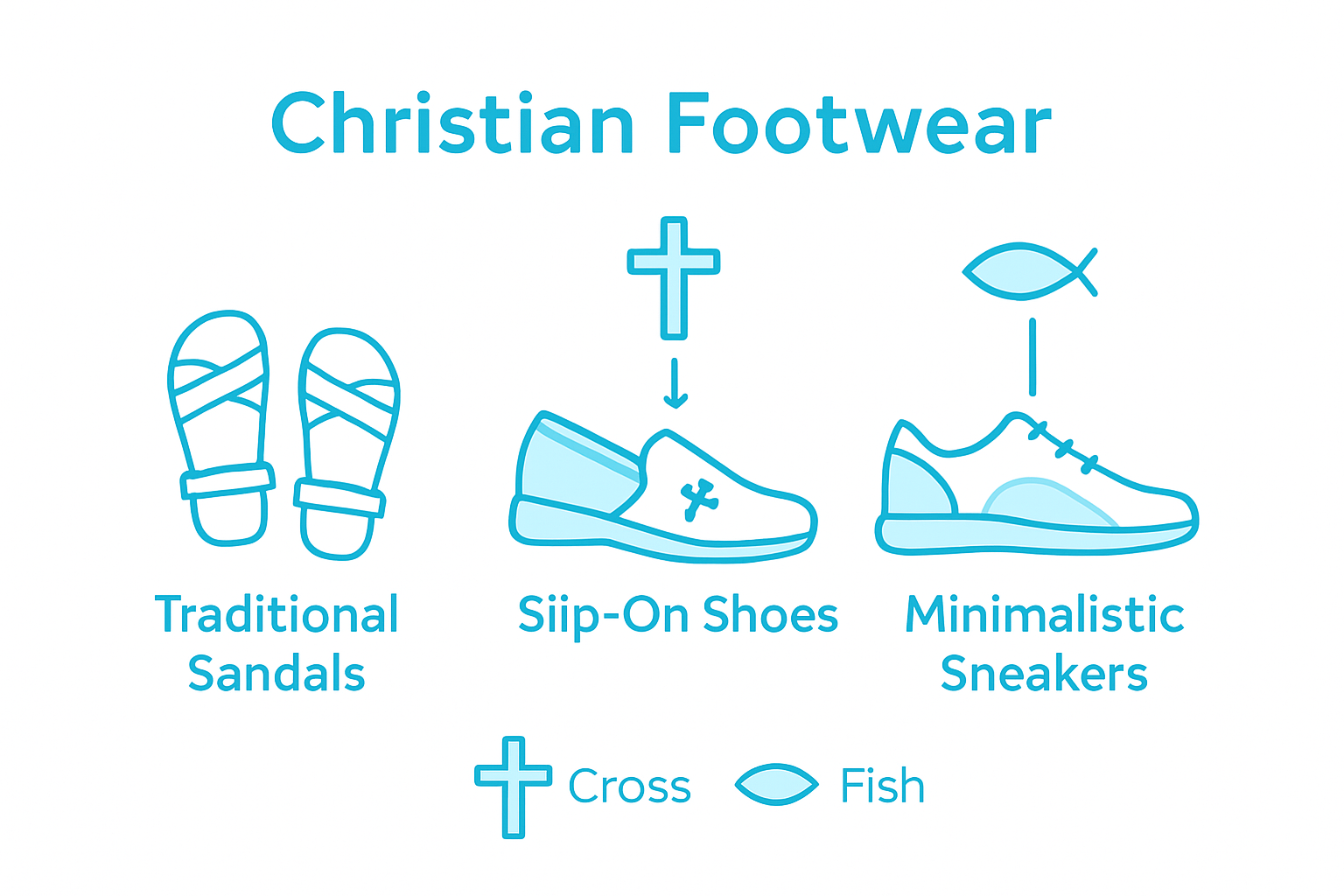 Infographic compares Christian shoe styles