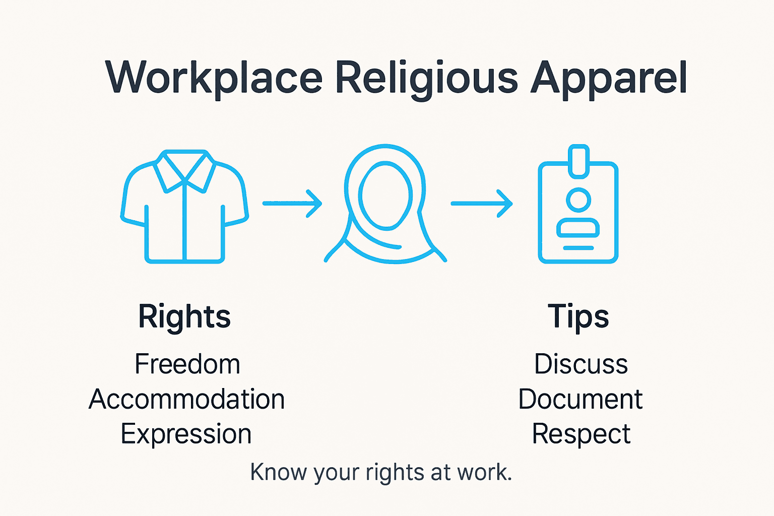 Infographic: workplace religious apparel guidance