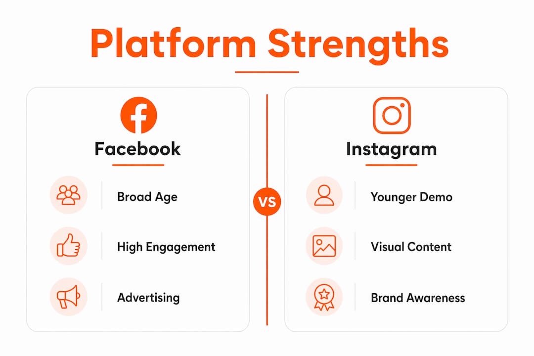 Infographic comparing South Africa social media platforms