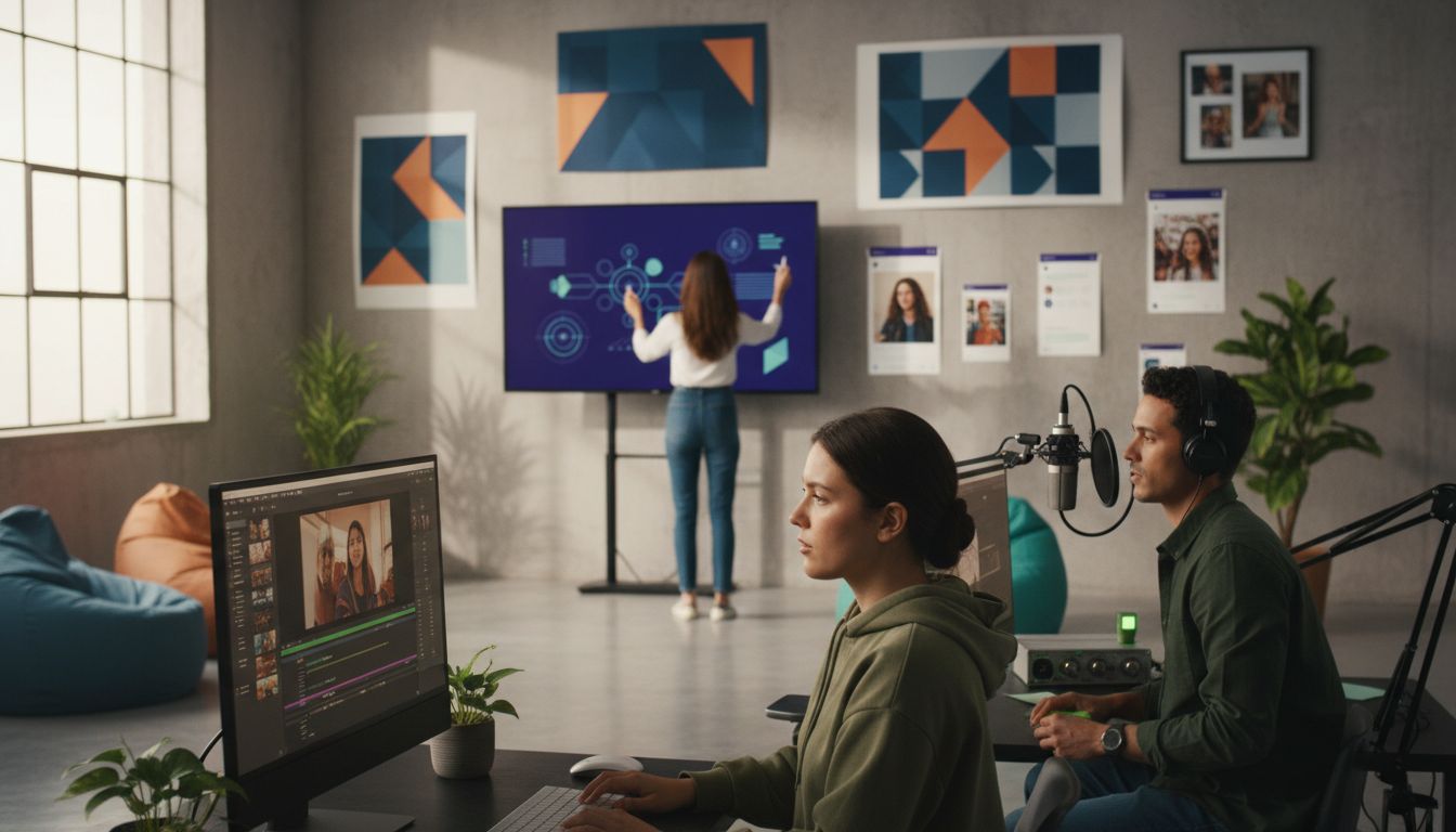 equipe de conteúdo digital