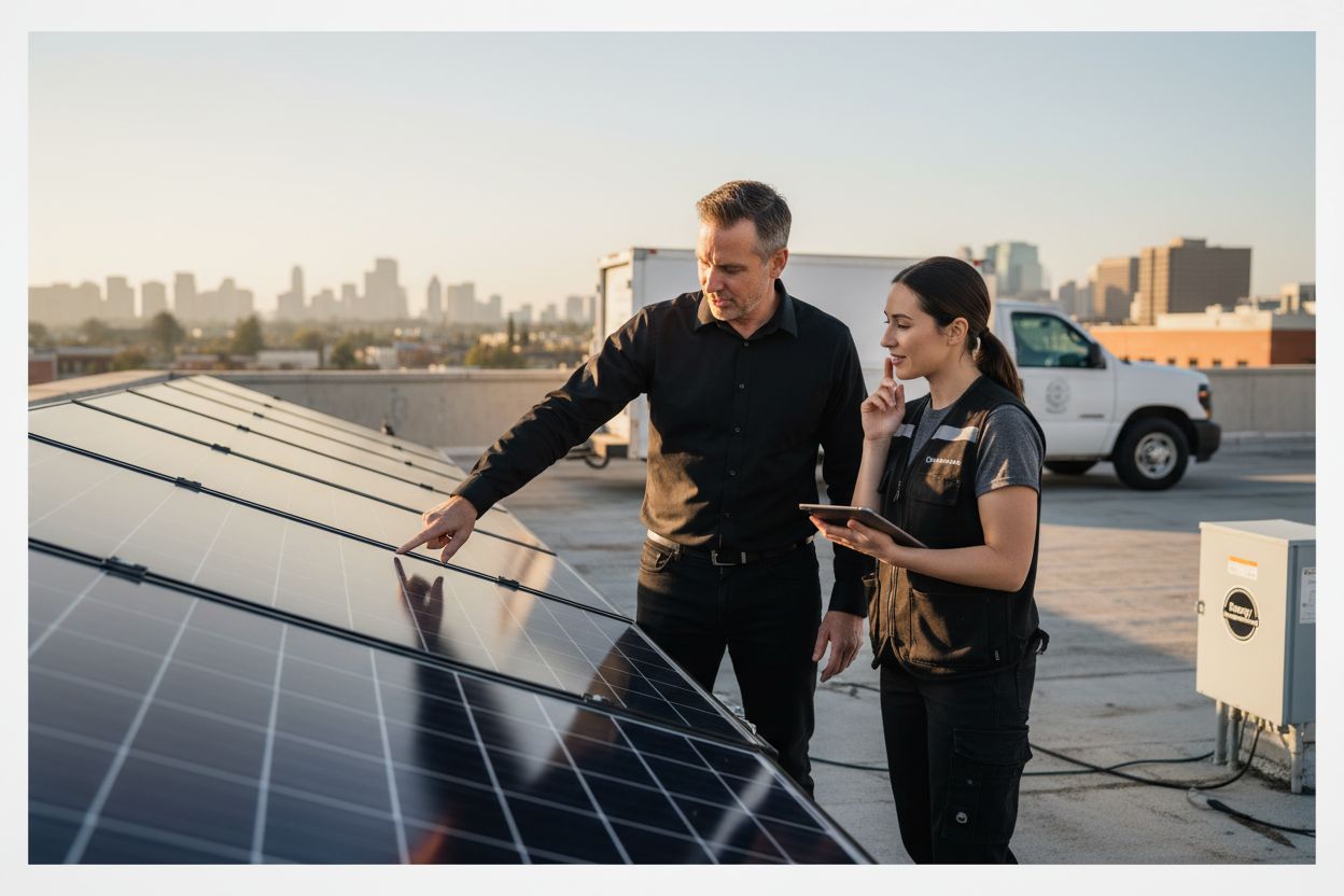 commercial solar panels installation