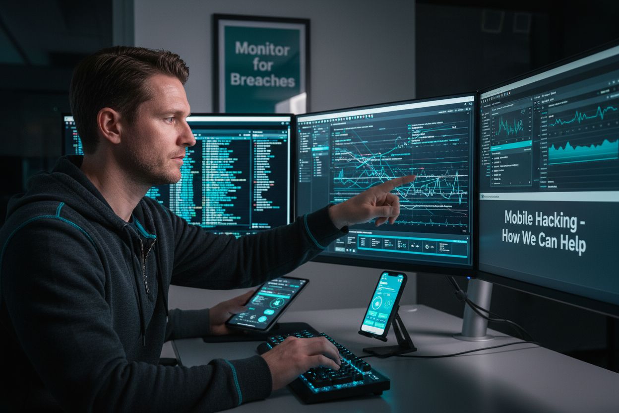 mobile hacking help, security monitoring