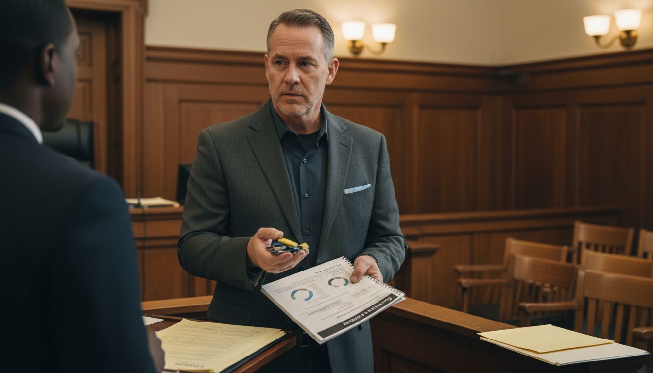 Expert Witness Role in Digital Forensics – Legal Impact 1 Forensic expert testifying in courtroom setting