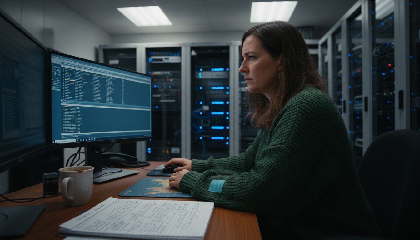 Master the Network Forensics Workflow for Effective Investigations 1 Investigator analyzing captured network traffic