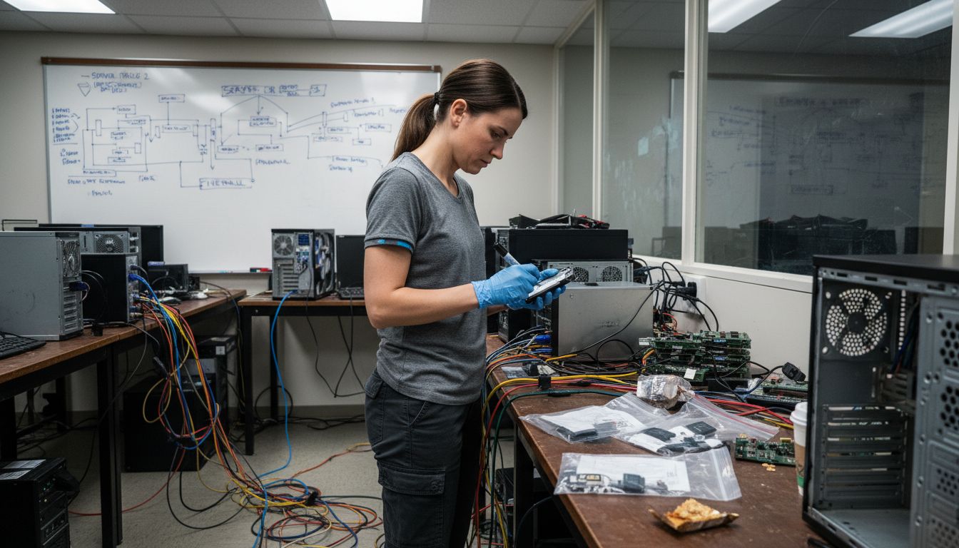 Digital Forensics in Corporate Investigations: Crucial Impact 1 Forensic analyst labeling digital evidence