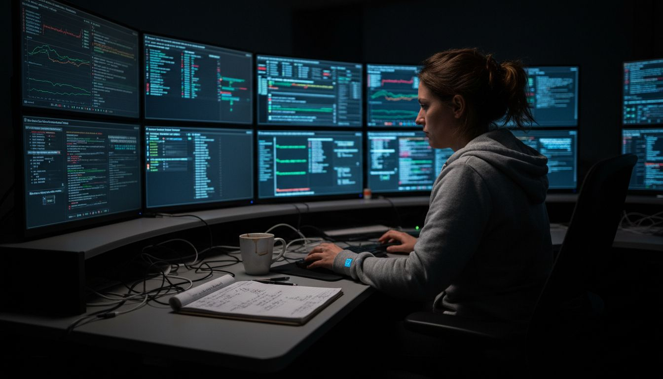 Why Conduct Cyber Investigations Matters Most 1 Analyst monitoring network alerts in operations center