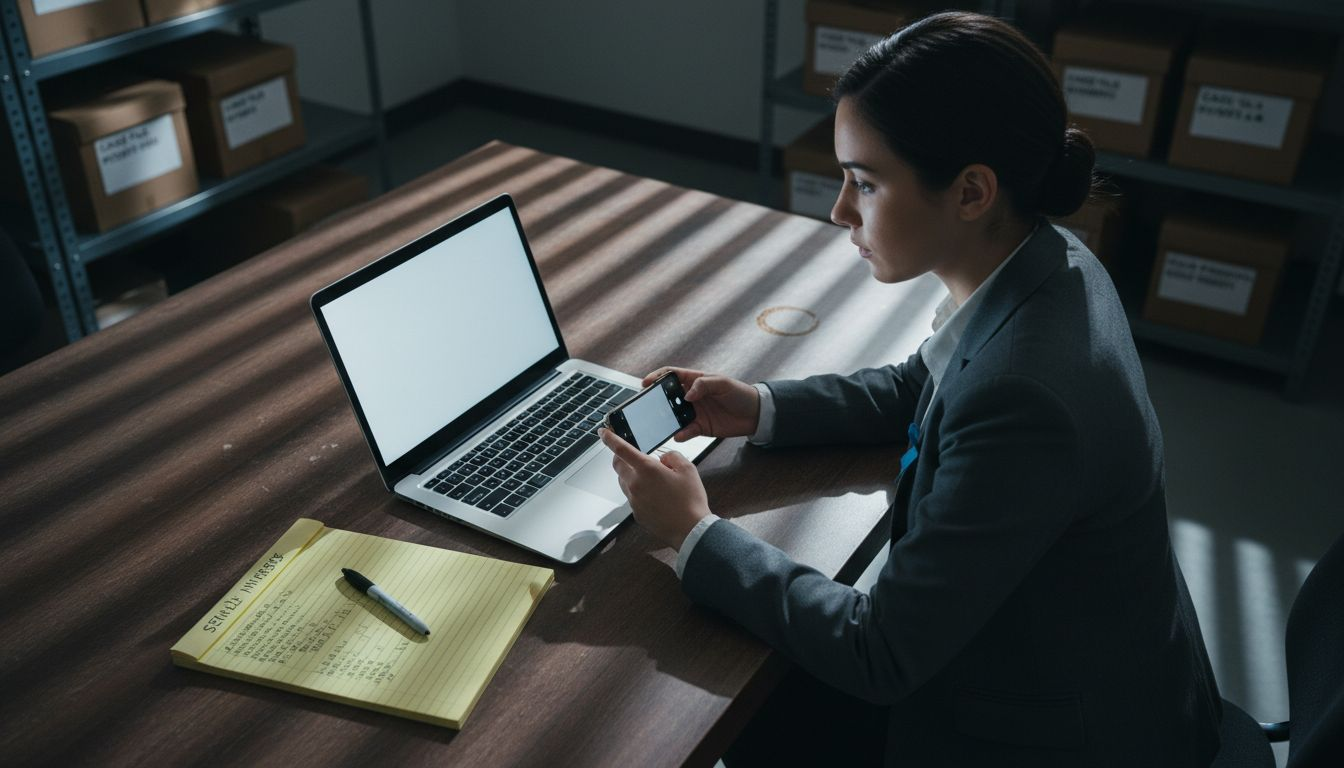 How to Preserve Chain of Custody for Digital Evidence 1 Investigator photographing digital evidence for records