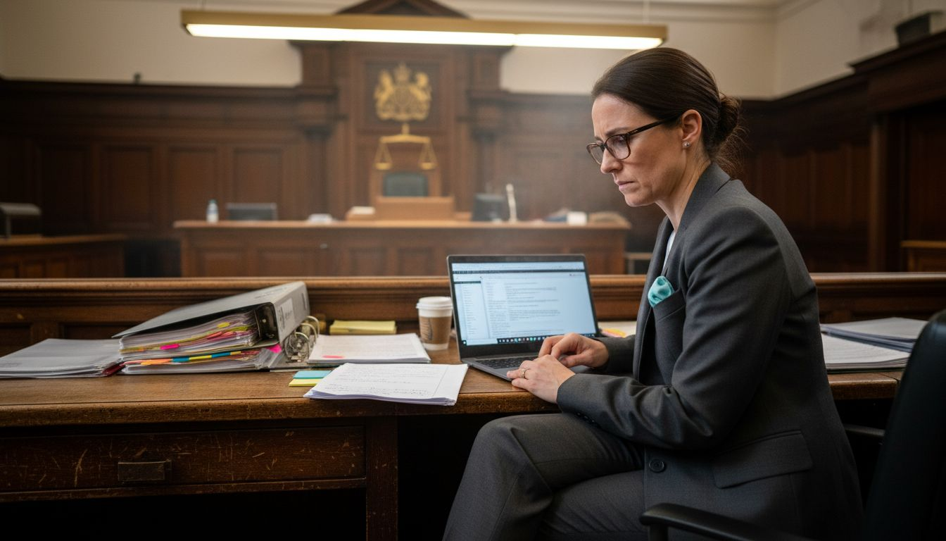 Benefits of Forensic Data Analysis in London Cases 1 Defense lawyer analyzing digital evidence in court