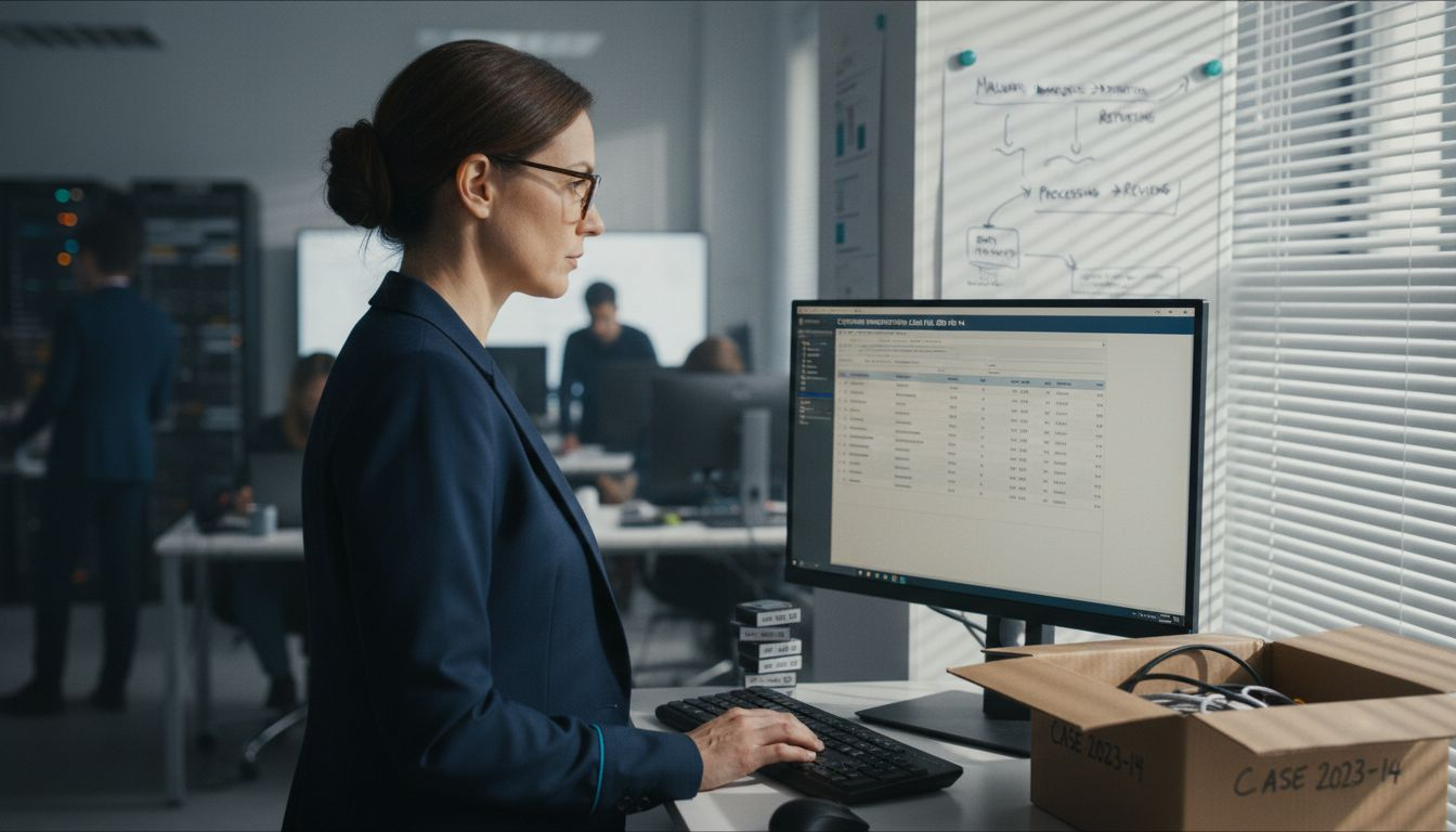 Mobile Forensics in Court: Strengthening Legal Cases 1 Analyst reviews digital evidence workflow report