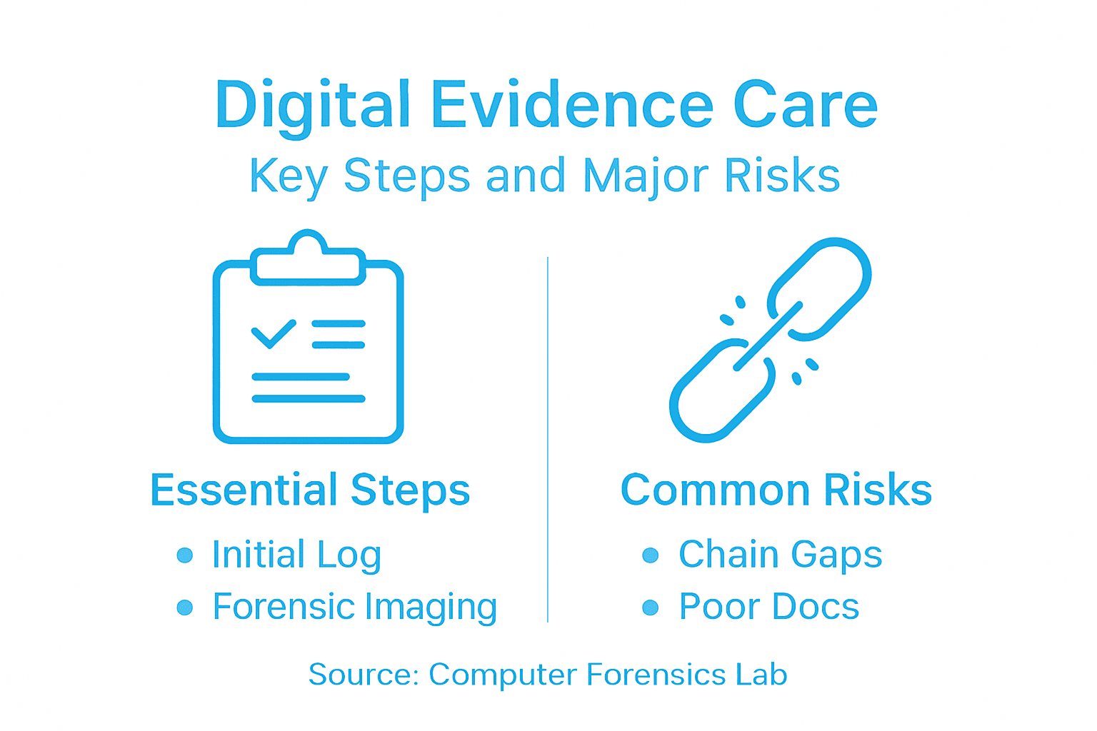 Digital Evidence Preservation: Safeguarding Legal Outcomes 2 Infographic digital evidence preservation process