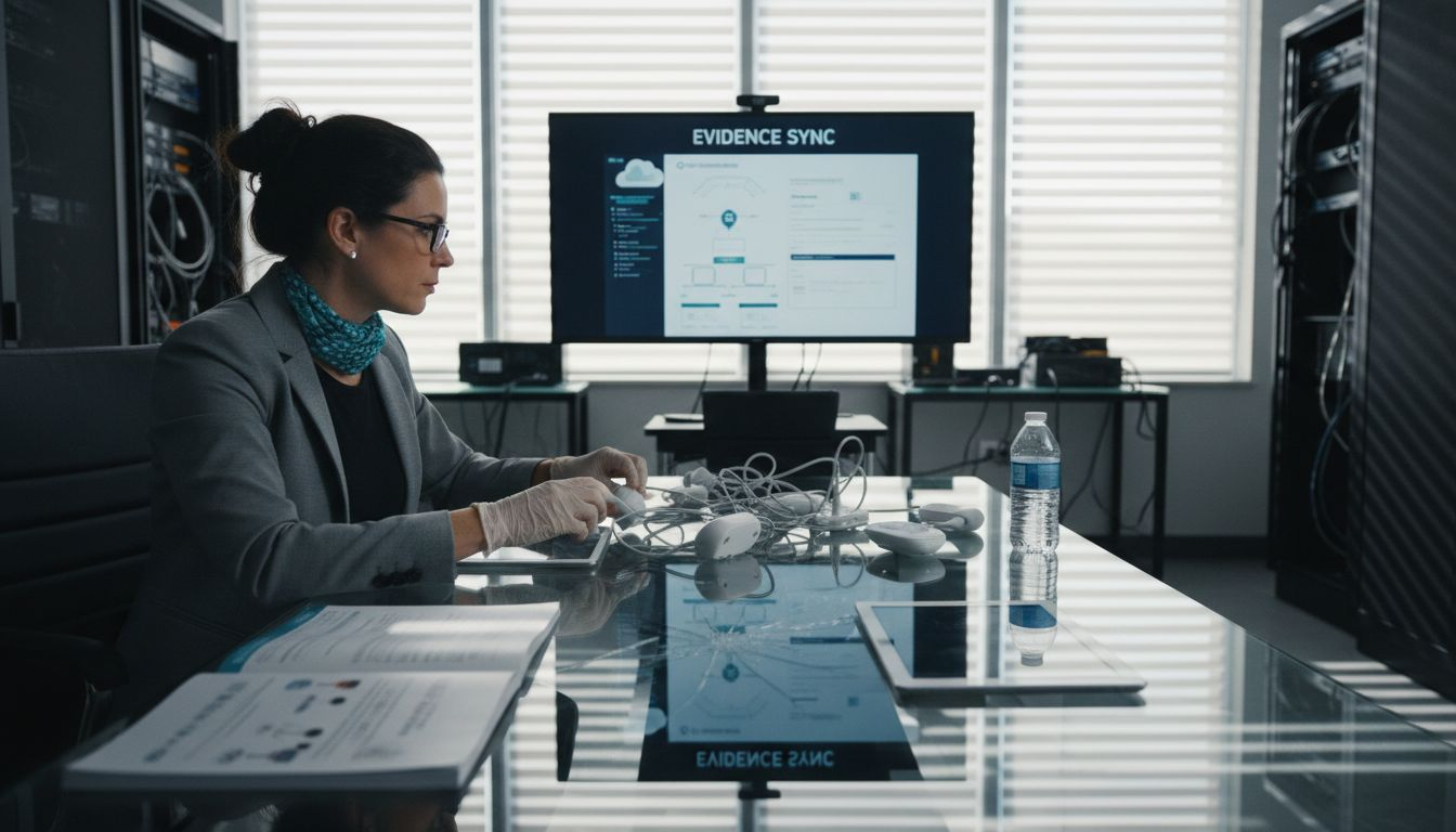 Digital Forensic Trends 2025: AI, Cloud, and Risk 2 Analyst reviewing IoT devices and cloud data