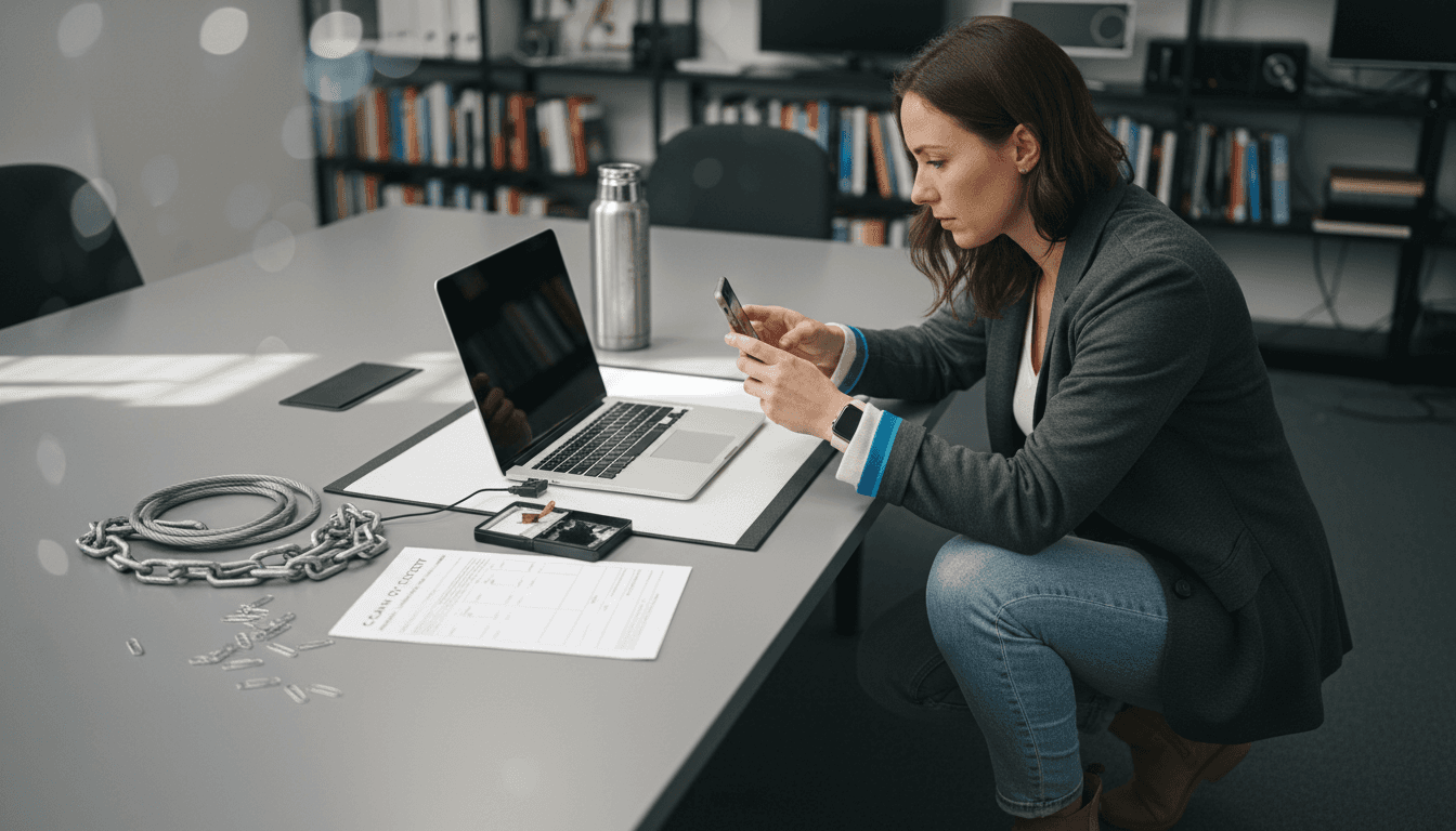 Role of Forensics in Fraud – Securing Legal Outcomes 1 Forensic expert documenting seized digital device