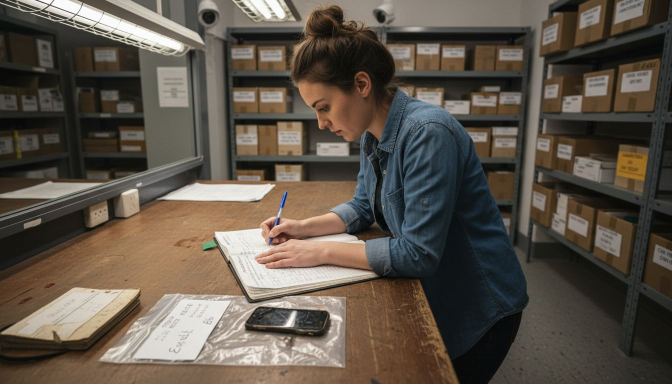 Forensic Reporting UK 2026: Boost Case Success by 40% 1 Investigator documenting chain of custody log