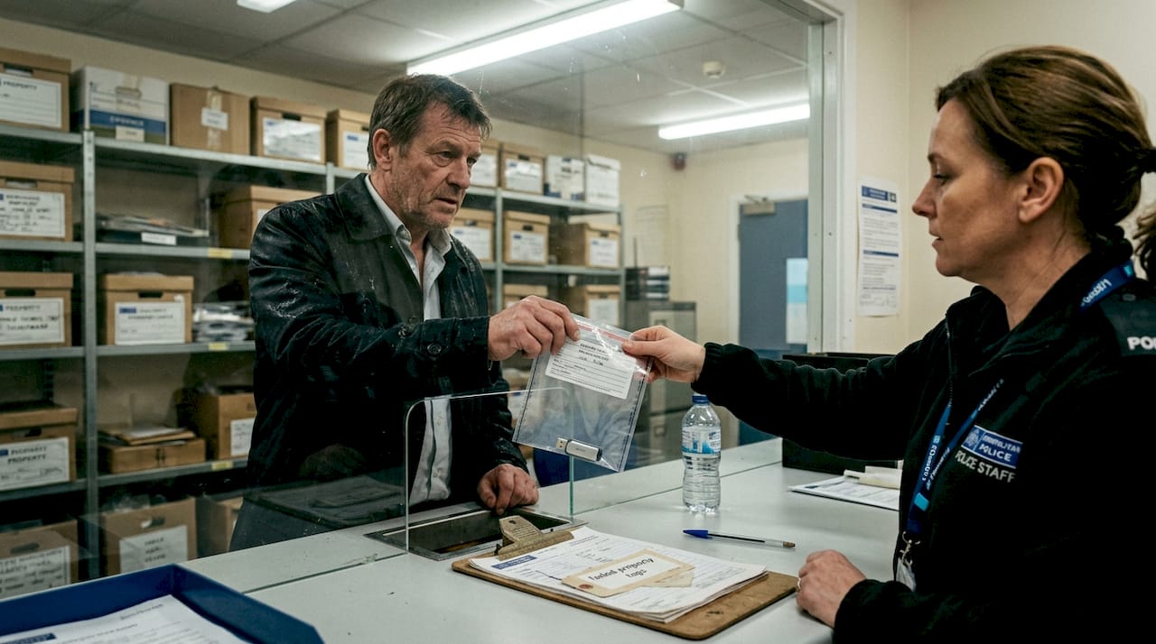 Why chain of custody matters for digital evidence integrity 1 Detective handing over digital evidence at intake