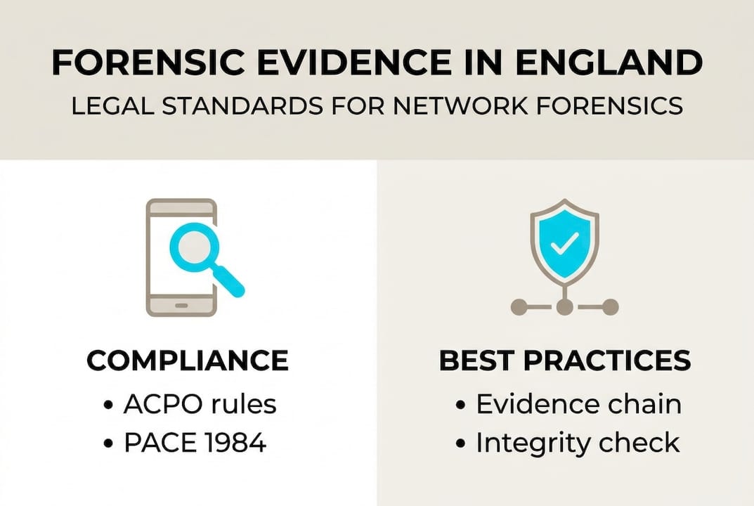Network forensics: supporting cybercrime cases in England 2 Infographic showing UK network forensic standards