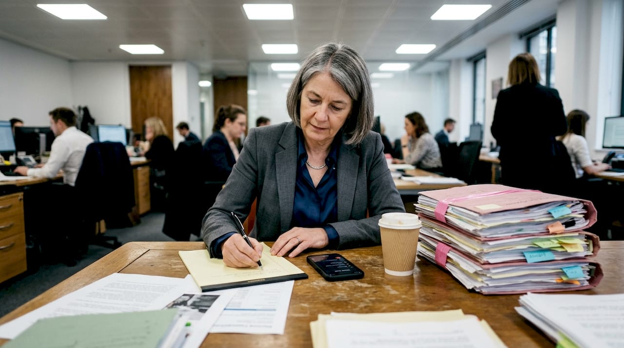 Incident response procedures guide for UK legal teams 2 Barrister writes notes on legal privilege at work