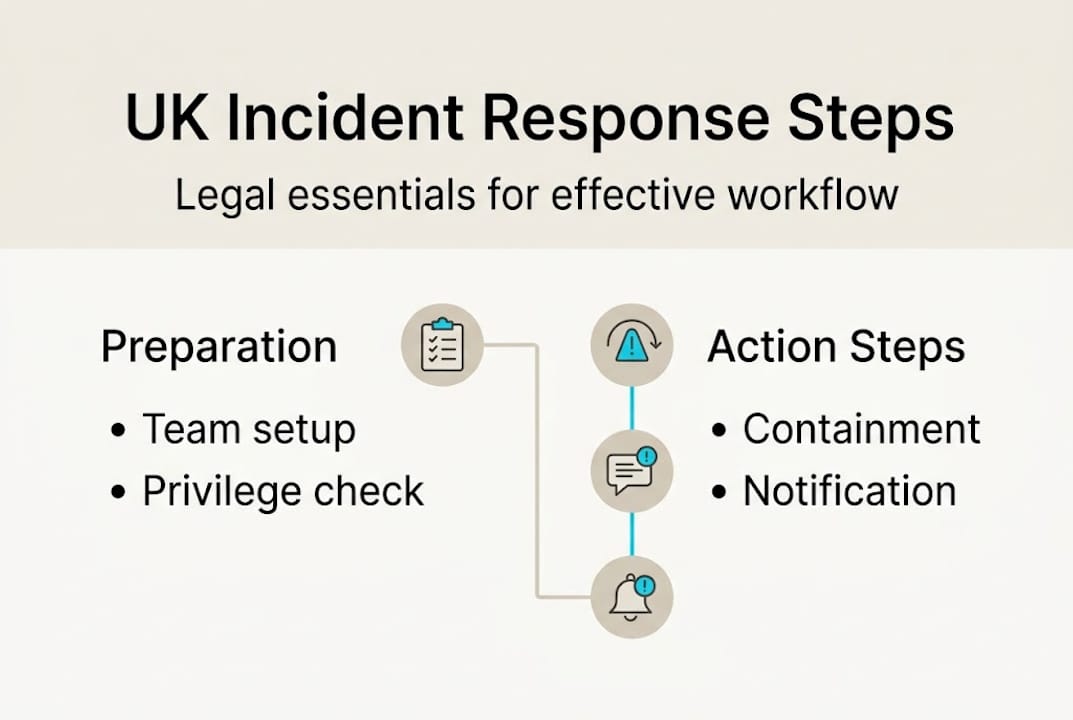 Incident response procedures guide for UK legal teams 1 Infographic showing UK incident response steps