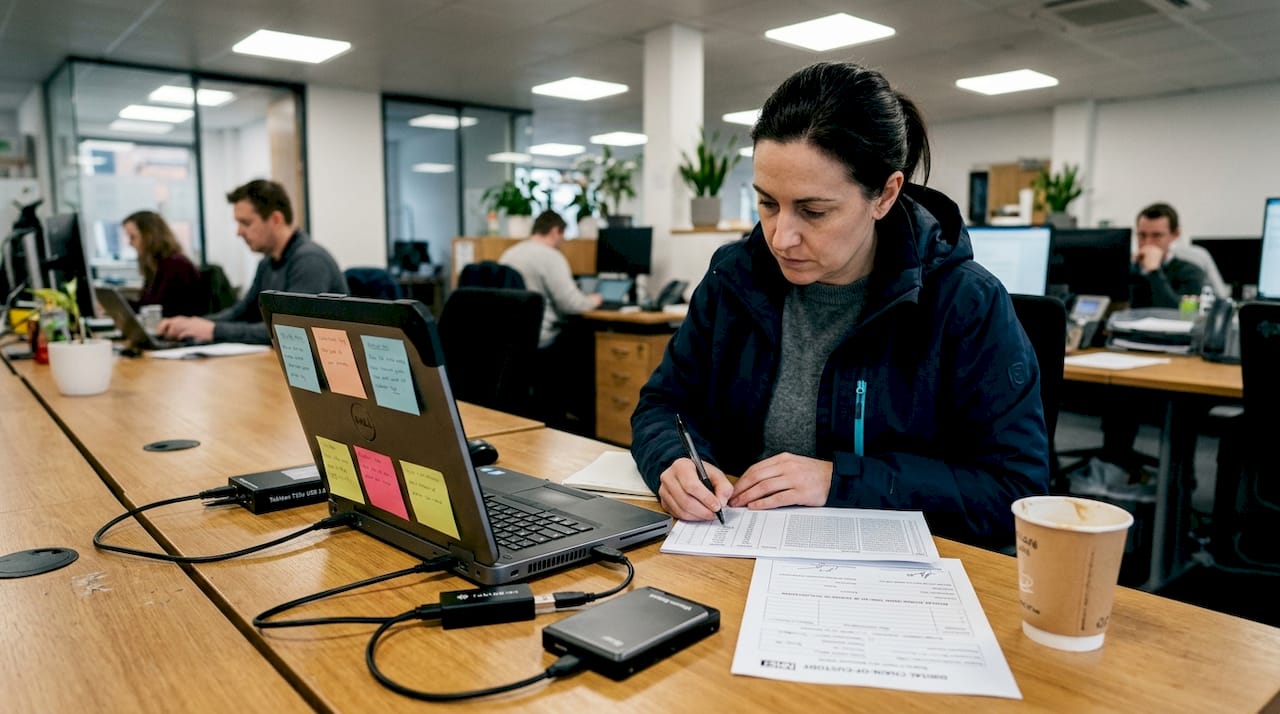 Malware analysis tips for legal and cybersecurity pros 1 Forensic specialist documenting digital evidence workflow