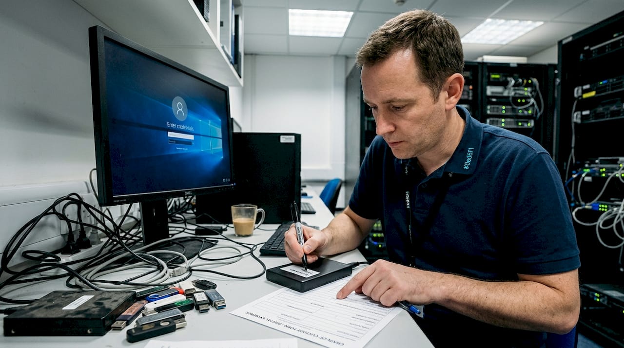 How to investigate data breaches: legal and forensic steps 2 Forensics expert logs digital evidence chain