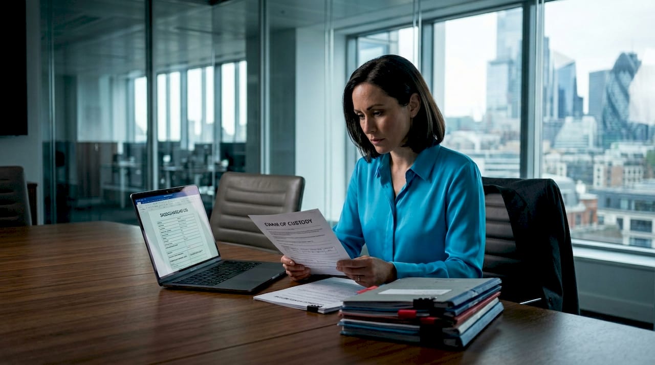 Understanding anti-forensics: tactics, impact and countermeasures 1 Lawyer reviewing digital evidence chain of custody