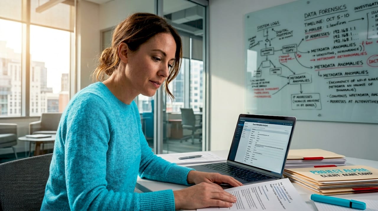 Digital evidence types: a guide for legal professionals 1 Paralegal reviewing printed email and metadata