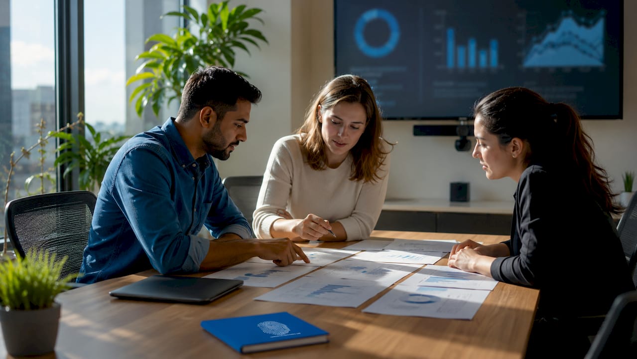 What is data breach investigation: a 2026 guide 1 Team discussing data breach investigation reports