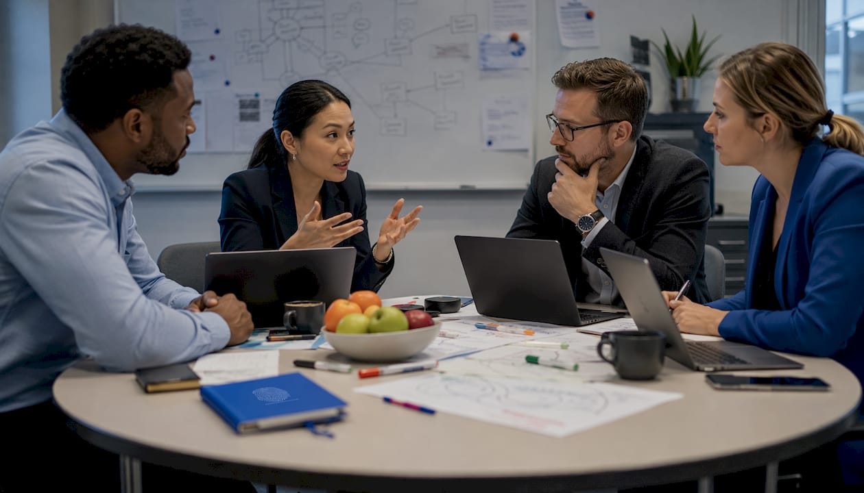 Dark web investigations explained: a 2026 UK guide 3 Multicultural team collaborating on cybersecurity case
