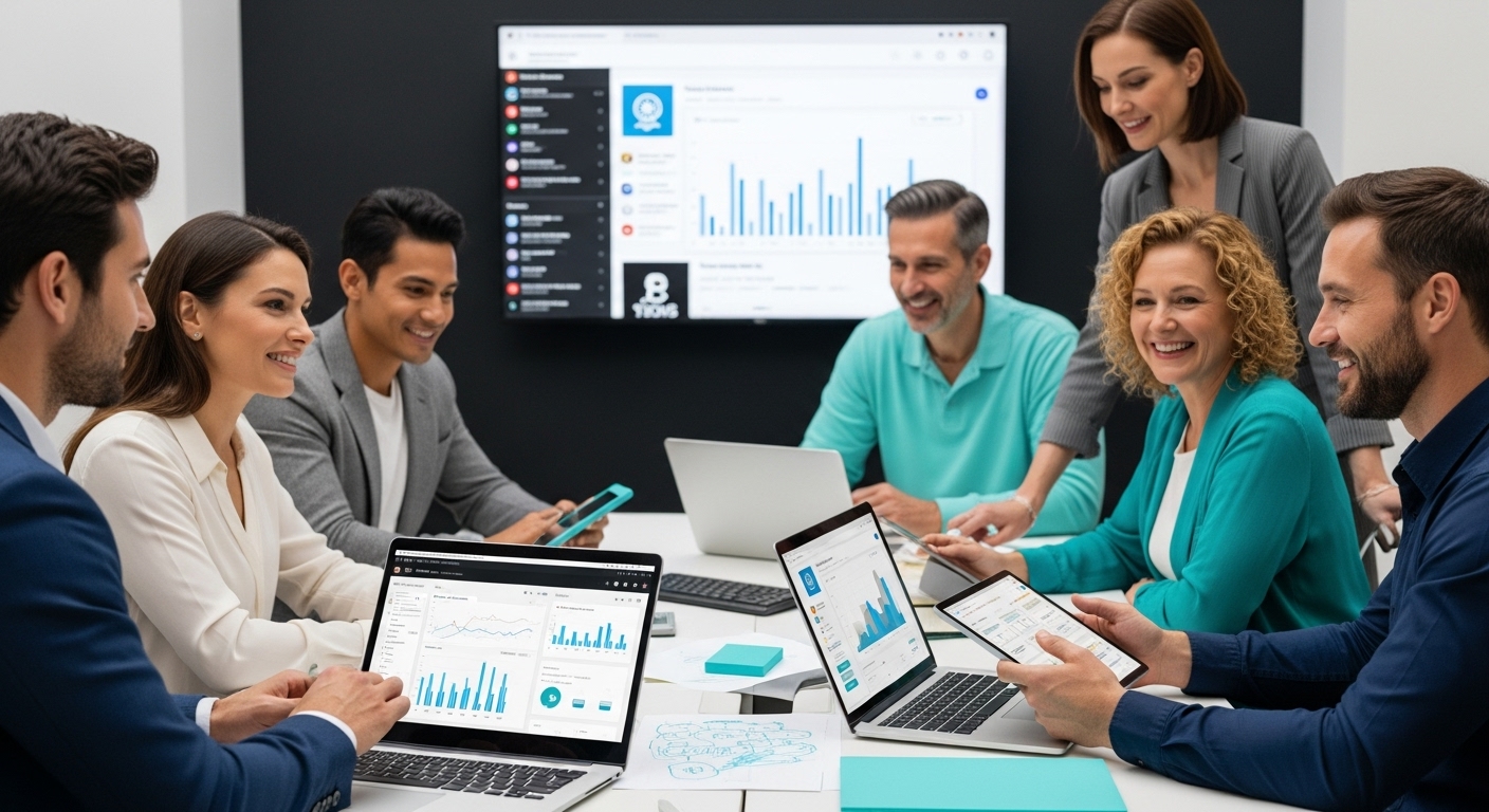 social media automation, digital marketing teamwork